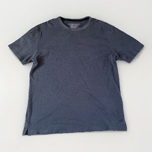 Banana Republic Luxe Touch Tee SMALL Soft Cotton Casual Blue Striped T-Shirt